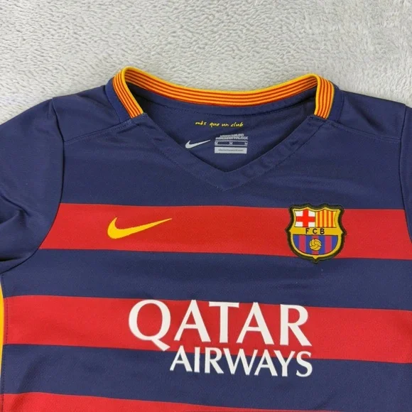 Nike Dri-Fit FC Barcelona Jersey Messi #10 Youth Small - Picture 8 of 11